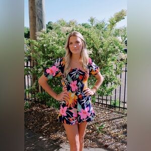 Floral romper, size small